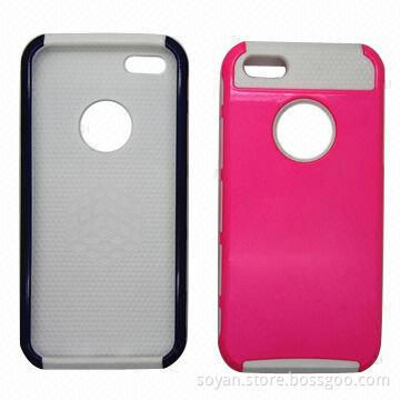 Mobile Hybrid Case for iPhone 4/4S, with Many colors, with PC and TPU Material, Double Color Case